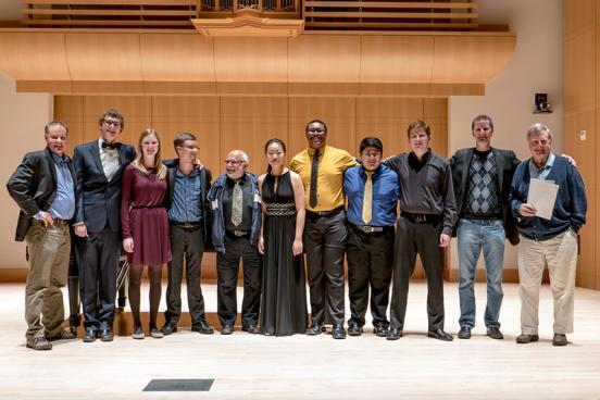 concerto competitors and judges in schroeder Hall