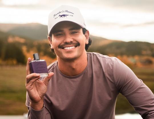 Photo of Liam Eriksson, Sonoma State alum (class of 2014) and co-founder of GUY FOX men's fragrance brand 
